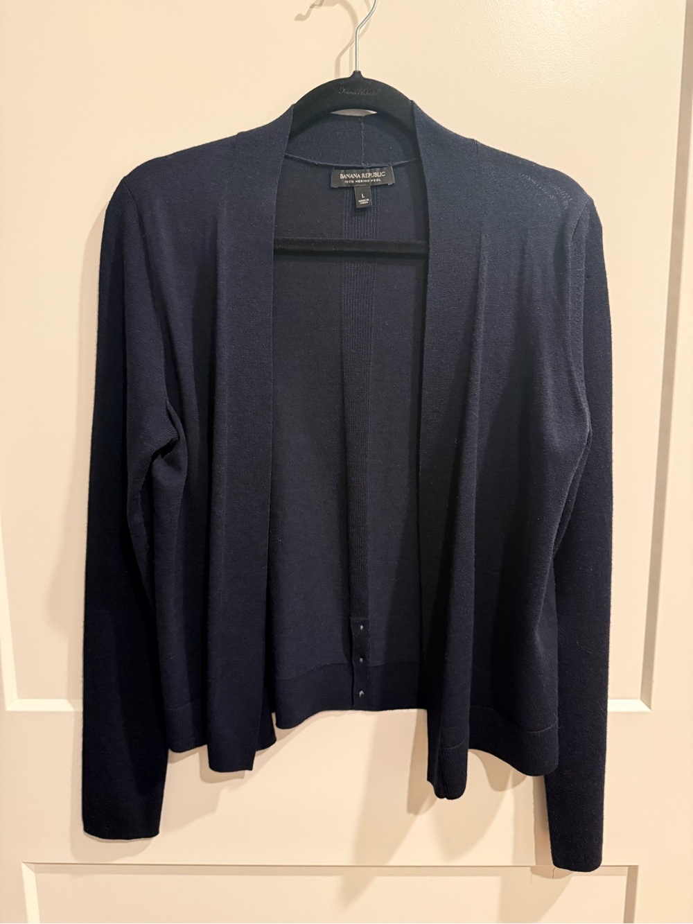 Banana Republic Navy Open Cardigan Sweater